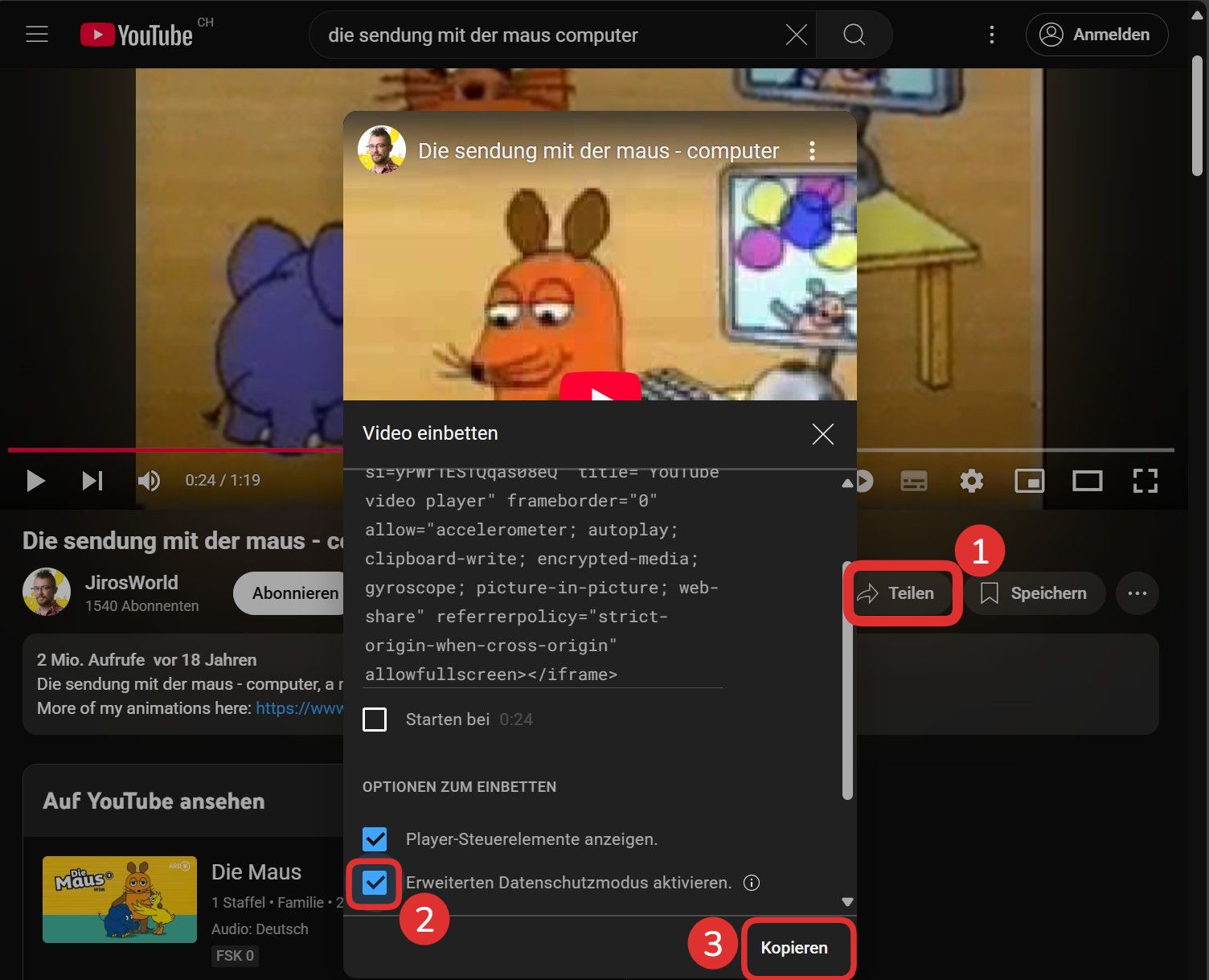 Youtube-Video einbinden